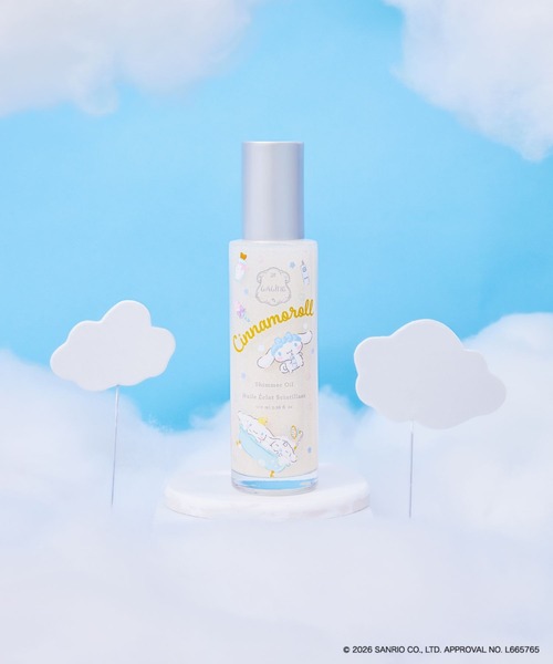 新品未使用品♡限定！Laline シナモロールドリーミーバスタイム Laline（ラリン） シマーオイル 100ml シナモロール ドリーミーバス