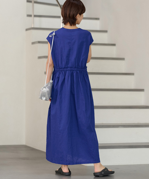 「JOURNAL STANDARD relume」 ノースリーブワンピース FREE ブルー レディース_画像9