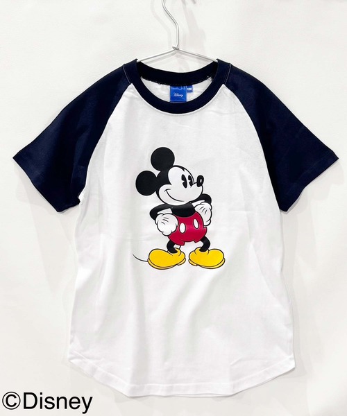 Disney（ディズニー） tシャツ MICKEYMOUSE ラグラン 半袖Tシャツ