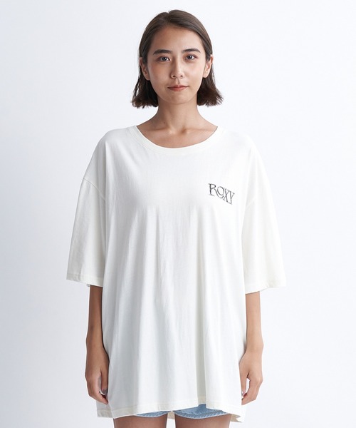 「ROXY」 半袖Tシャツ MEDIUM ホワイト レディース_画像2