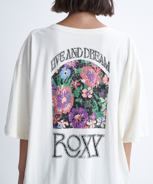 「ROXY」 半袖Tシャツ MEDIUM ホワイト レディース_画像4