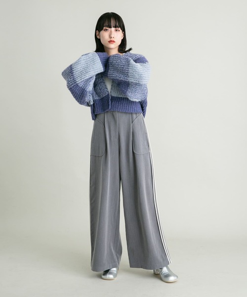 「KBF」 イージーパンツ ONE ネイビー レディース_画像8