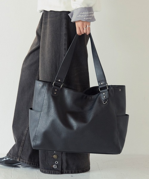 PBLIM トートバッグ 「UNISEX/ポーチ付き/PCポケット/A4サイズ収納可能