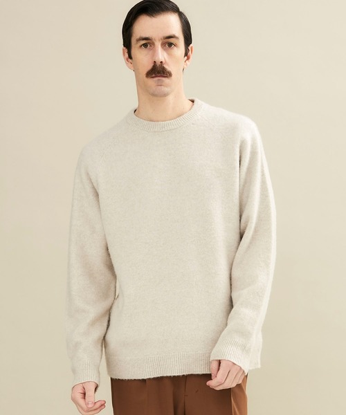 ニット 【BATONER】SHAGGY DOG CASHMERE CREW 