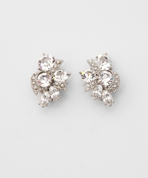 イヤリング ラインストーンイヤークリップ レディース : 53464062  