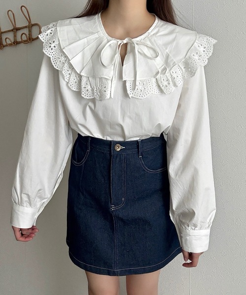 Cham. デニムスカート 細見え膝丈デニムスカート : ZOZOTOWN Yahoo!店