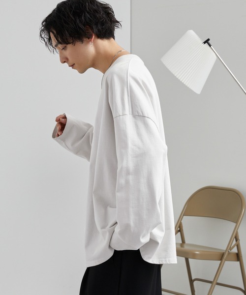【未使用】BTS TシャツロンT BASIC L/S 01 XLサイズ GREY Amazon | [サイラス] オールドロゴベーシックワイドロング