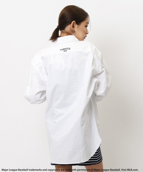 【Loungedress】バックロゴシャツブルゾン　オフホワイト パル PAL 【Loungedress】バックロゴシャツブルゾン （offwhite