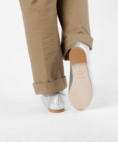 満足度保証！バレエシューズ パンプス REPETTO Cendrillon Ballerinas　レペット サンドリヨン メタリックレザー バレエシューズ 立ったまま調節
