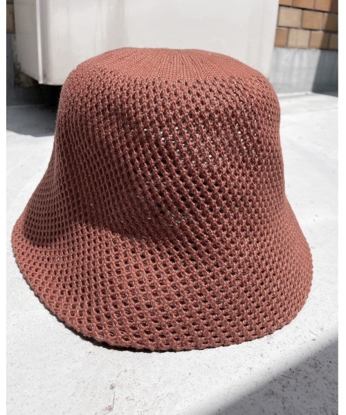 【美品】Y.A.R.N バケットハット 茶色 ピンク 帽子 ハット レディース 透かし編みバケットハット : ZOZOTOWN Yahoo