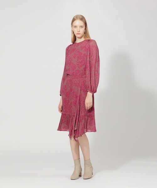 【最終価格】EPOCA プリミティブフレアスカート EPOCA スカート プリミティブプリント フレアスカート