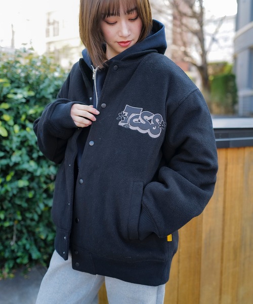 STAPLE スタジャン　ワンポイント メンズスタジャン（柄：ワンポイント）｜コート、ジャケット