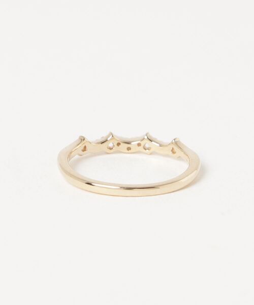 指輪 リング 「Pocket Ring」K10ダイヤモンドピンキーリング レディースの画像