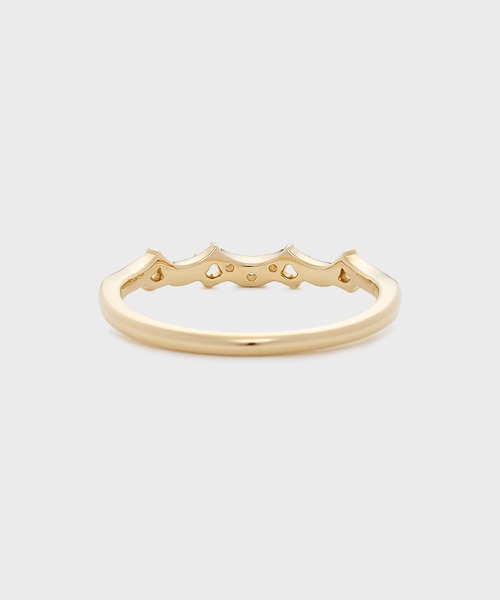 指輪 リング 「Pocket Ring」K10ダイヤモンドピンキーリング レディースの画像