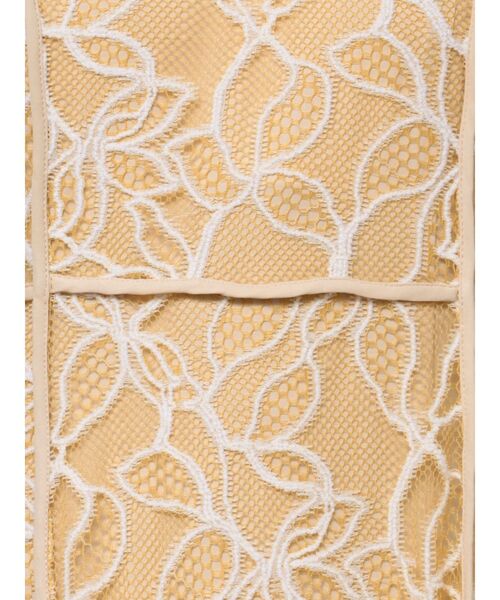 LAGUNAMOON LADYパイピングビスチェレースワンピース 結婚式　ドレス LAGUNAMOON ドレス LADYパイピングビスチェレースワンピース