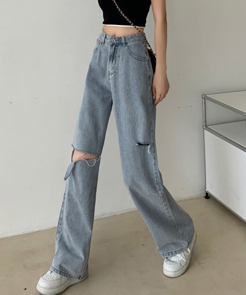 miniministore ジーンズ デニム デニムパンツ ダメージ