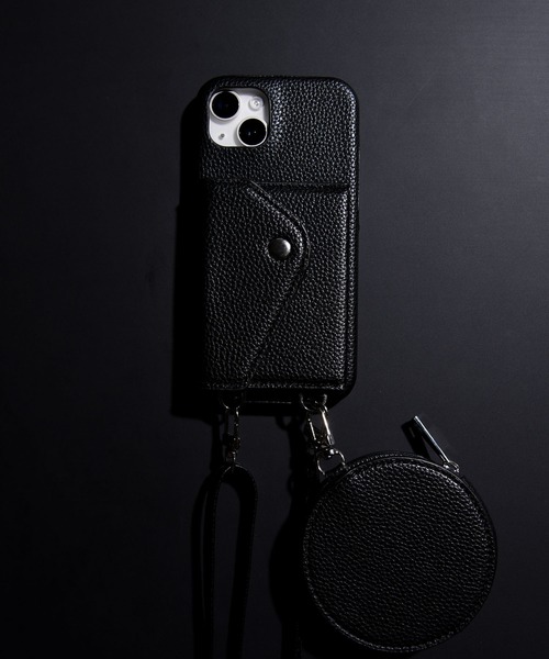 iPhoneX用の黒２つ、青１つの合計３つ CALIFORNIA OUTFITTERS スマホケース 3-1E5 コインケース付き スマホ