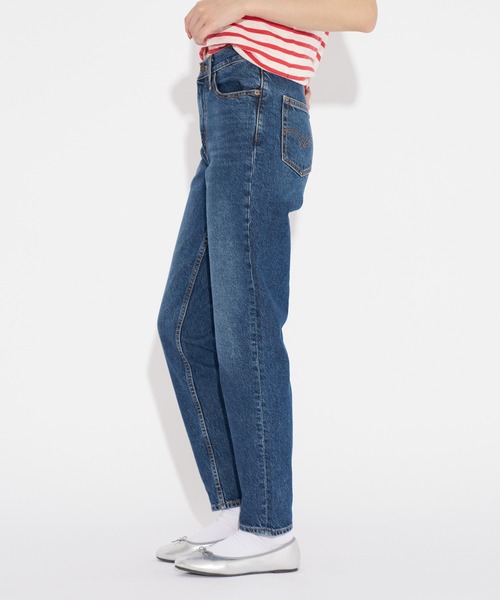 ダークブルーデニムパンツ ダークブルー ストレートデニムパンツ - メルカリ
