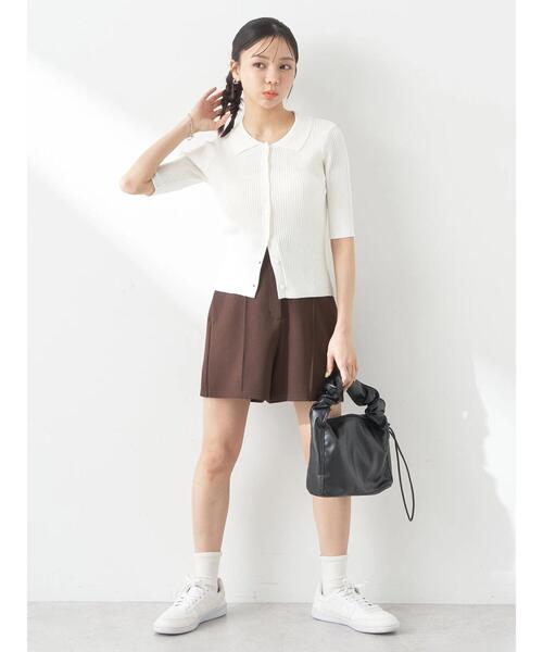 【25AW NEW】LOEWE_women / コットンツイル ショートパンツ earth music&ecology パンツ カットツイルショートパンツ