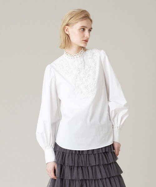 ブラウス シャツ 「LOULOU WILLOUGHBY」レーストリムブラウス レディース LOULOU WILLOUGHBY ブラウス シャツ 「LOULOU WILLOUGHBY