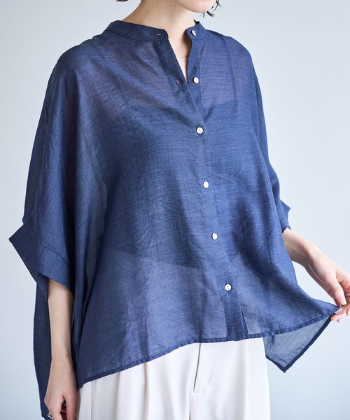 meilmada ブラウス シャツ シアードルマンシャツ レディース