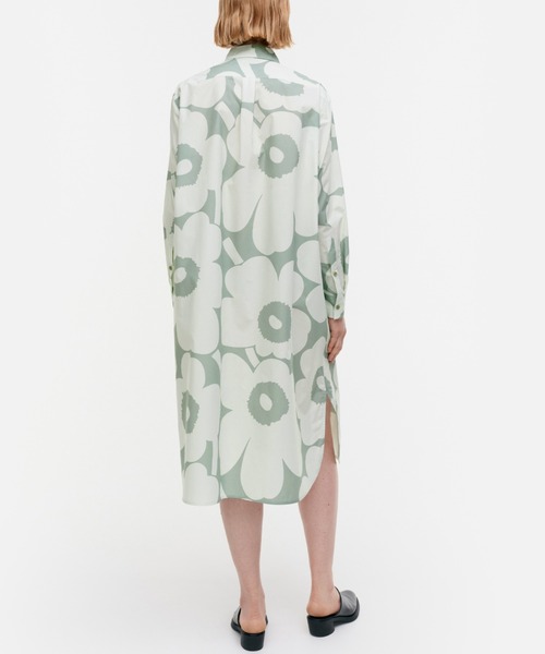 marimekko ワンピース Unikko / co poplin shirt dress