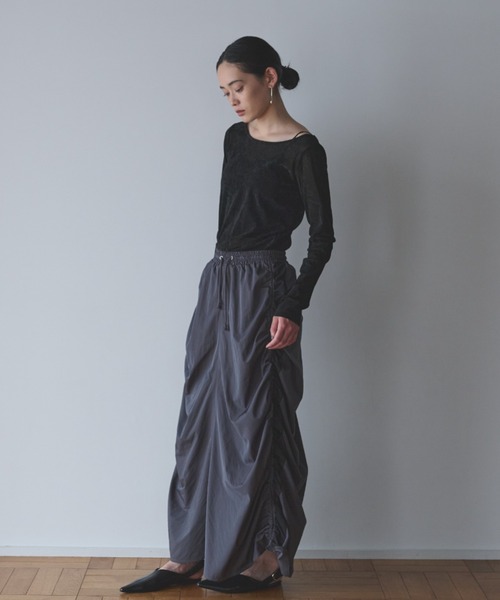 tシャツ ベロアライクシアートップス レディース crie conforto | シアーベロアライクトップス (Tシャツ