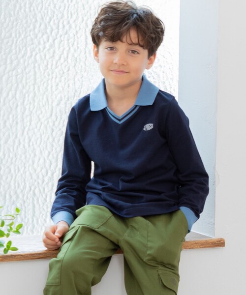 J.PRESS ポロシャツ 「140-170cm」40/2鹿の子 半袖 キッズ 子供