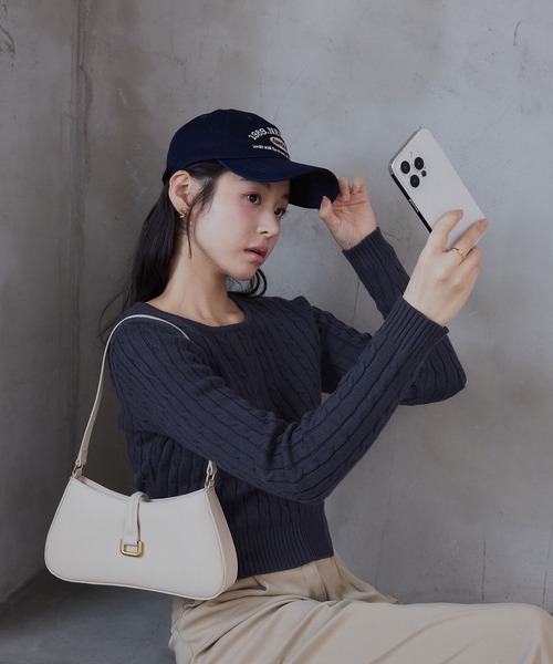 ニット セーター ケーブルクロップドニット レディース : ZOZOTOWN