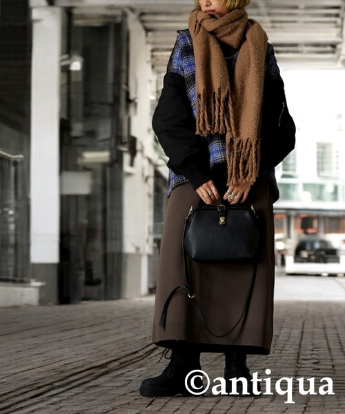 antiqua（アンティカ） ma1 ma-1 異素材ドッキングアウター レディース