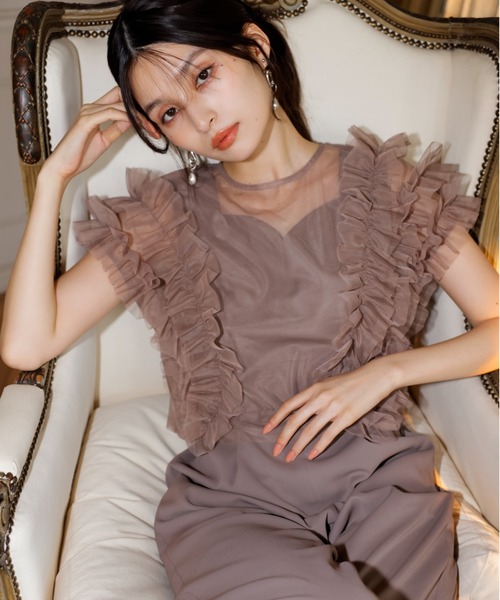 VIS（ビス） オールインワン 「新色追加」「VISDRESS」チュールフリル