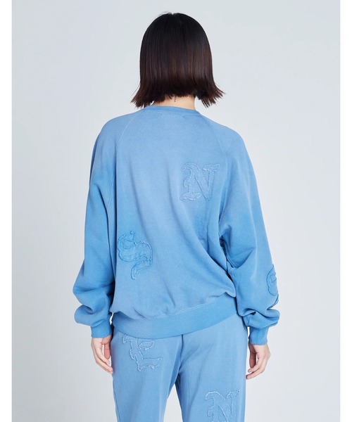 トレーナー スウェット 「8」「Little sunny bite（リトルサニーバイト）」gradation sweat top レディース メンズ Little sunny bite トレーナー スウェット bite（リトルサニー