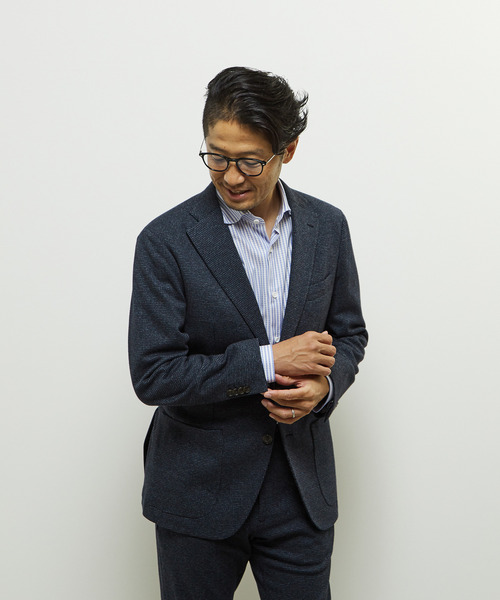 MEN'S MELROSE ジャケット テーラードジャケット ウールテクスチャー