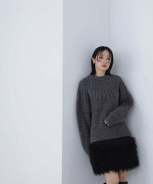 NATURAL BEAUTY BASIC キュウシンバックリボンニット 楽天市場】キュウシンバックリボンニット NATURAL BEAUTY BASIC