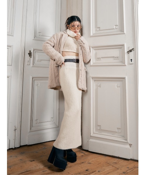 Darich（ダーリッチ） コート アウター ケーブルニットジャケット