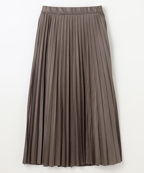 ANY（エニィ） スカート 「ウエストゴム」レザーライクプリーツ