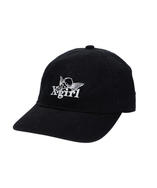 ブランドガール様 X-girl キャップ 帽子 ANGEL EMBROIDERY 6PANEL CAP レディース