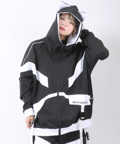 YEAH RIGHT!! レオパード 再構築ジャケット パーカー ジャージ YEAH RIGHT!! レオパード 再構築ジャケット パーカー ジャージ