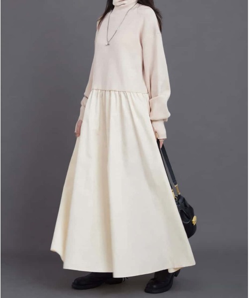 極美品 MAISON MARGIELA タートルネックニットワンピース M相当 re-mmm-on-w-00023_8.jpg