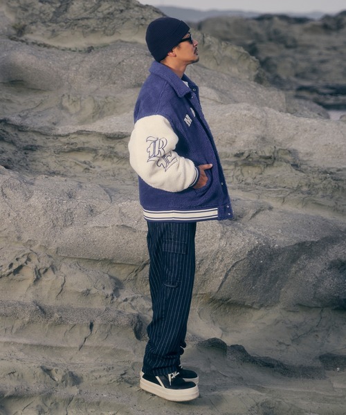 Re:room（リルーム） スタジャン ボアビッグスタジアムジャンパー