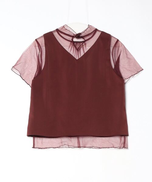 [UNITED TOKYO] трикотаж с коротким рукавом 1 Brown женский 