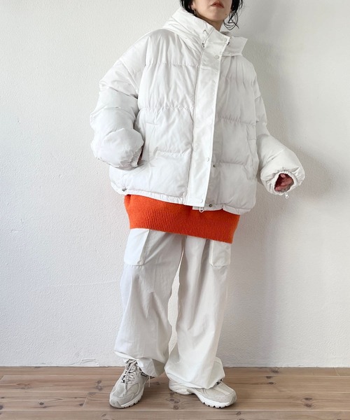 「wee9s」 ブルゾン FREE ホワイト レディース_画像2