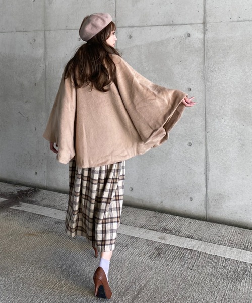 deux amour ポンチョコート MEDIUM ベージュ レディース : ZOZOTOWN