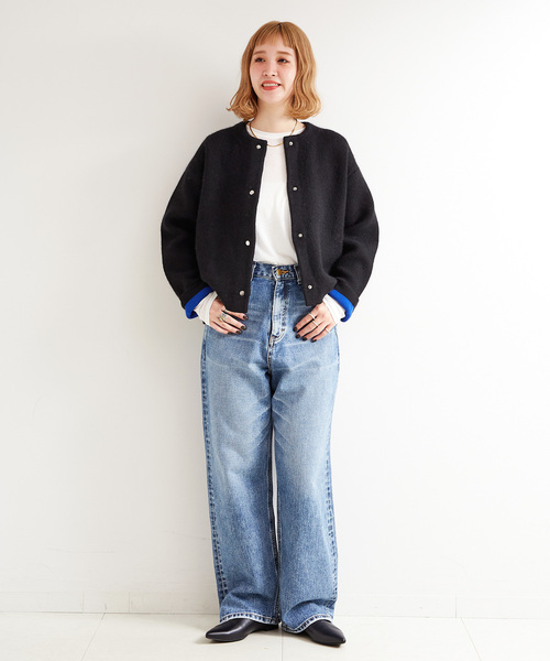 B.C STOCK（ベーセーストック） ニットカーディガン FREE ブラック