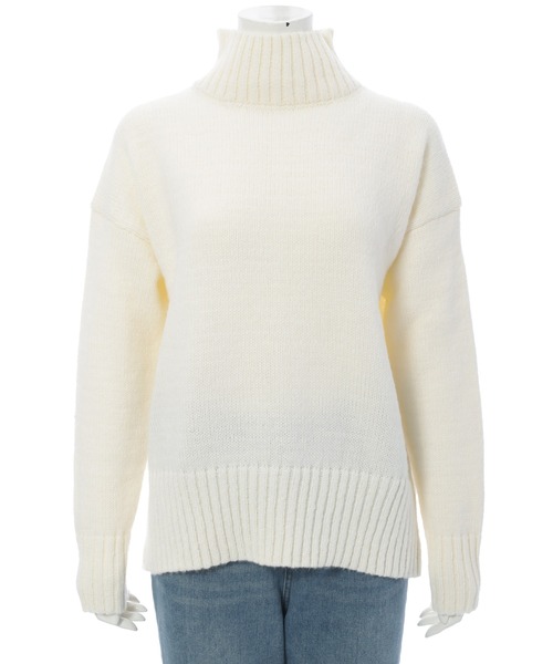 「fifth」 タートルネックニット M オフホワイト レディース_画像3