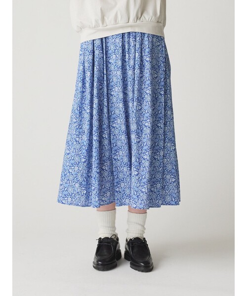 ミディウミ　リバティフレアロングスカート MidiUmi リバティプリントスカート｜ MARcourt ONLINE STORE