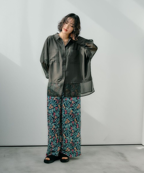 ブラウス シャツ 切り替えポンチョシャツ　322288 レディース LEPSIM ブラウス シャツ 切り替えポンチョシャツ 322288