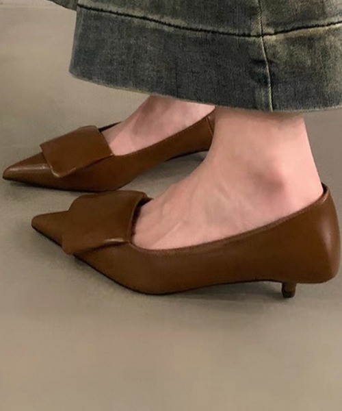 SMILE ORCHID（スマイルオーキッド） パンプス スクエアモチーフポイン