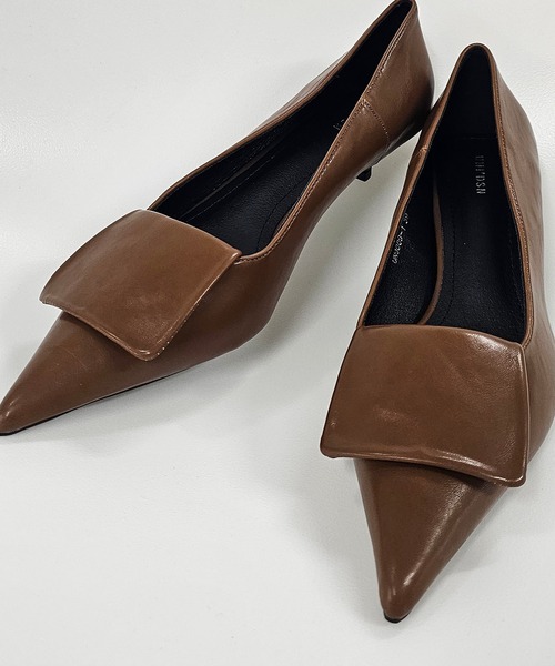 SMILE ORCHID（スマイルオーキッド） パンプス スクエアモチーフポイン