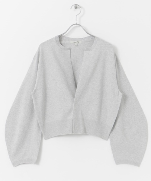 カーディガン unfil　crew-neck cardigan レディース unfil カーディガン unfil crew-neck cardigan レディース